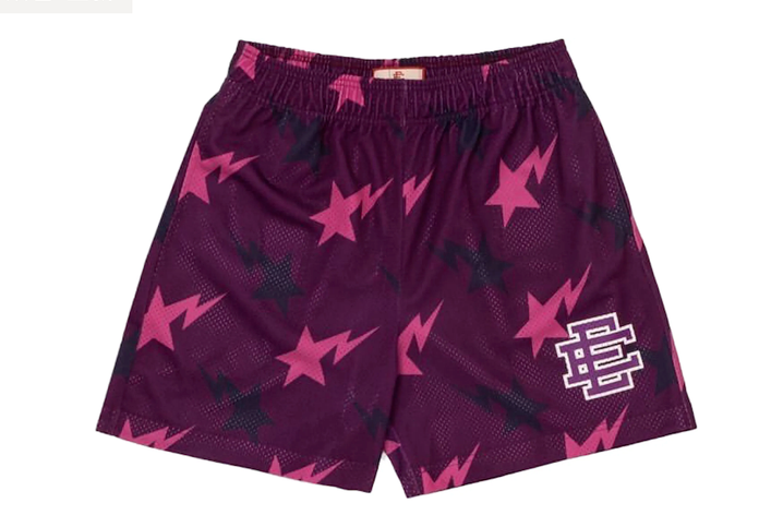Eric Emanuel x BAPE Basic Shorts - Miami Purple