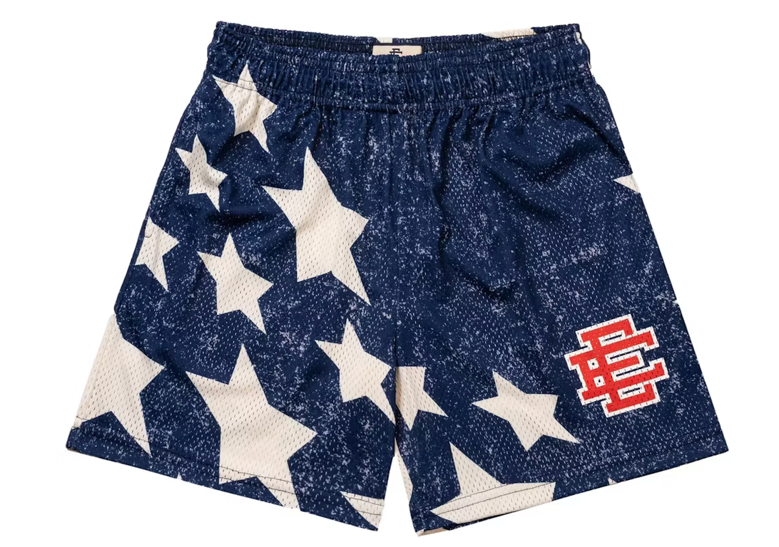 Eric Emanuel x BAPE Basic Shorts - Denim Stars