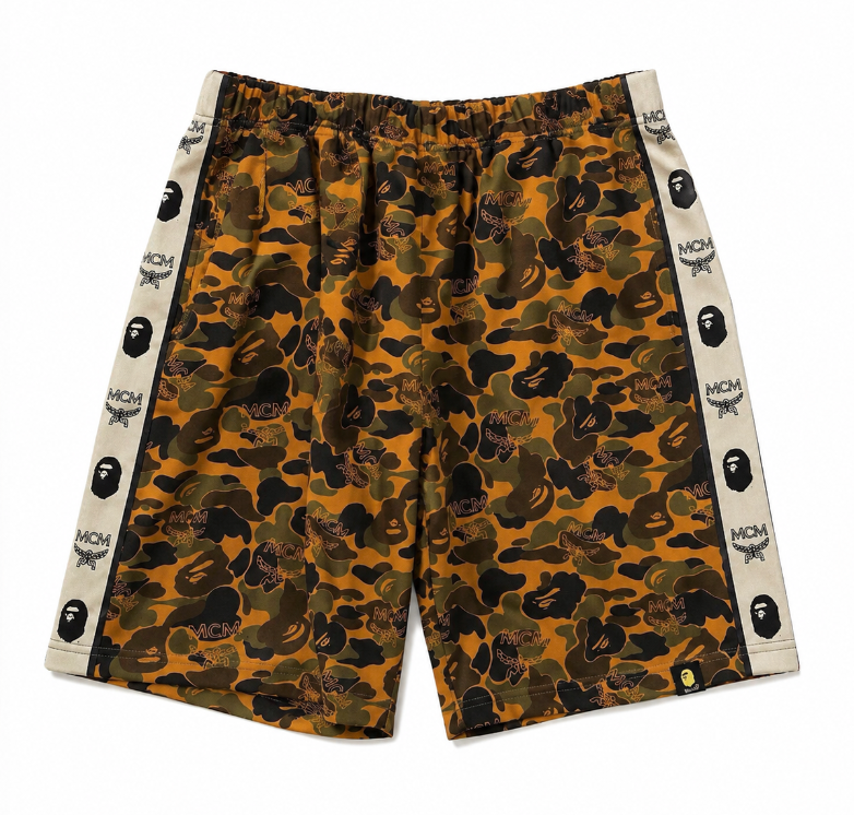 BAPE x MCM Camo Shorts