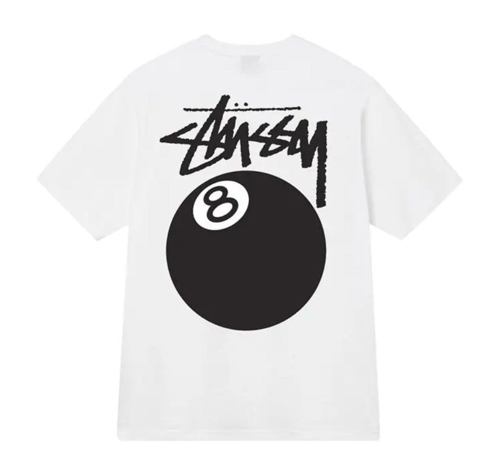 Stussy 8 Ball Tee - White