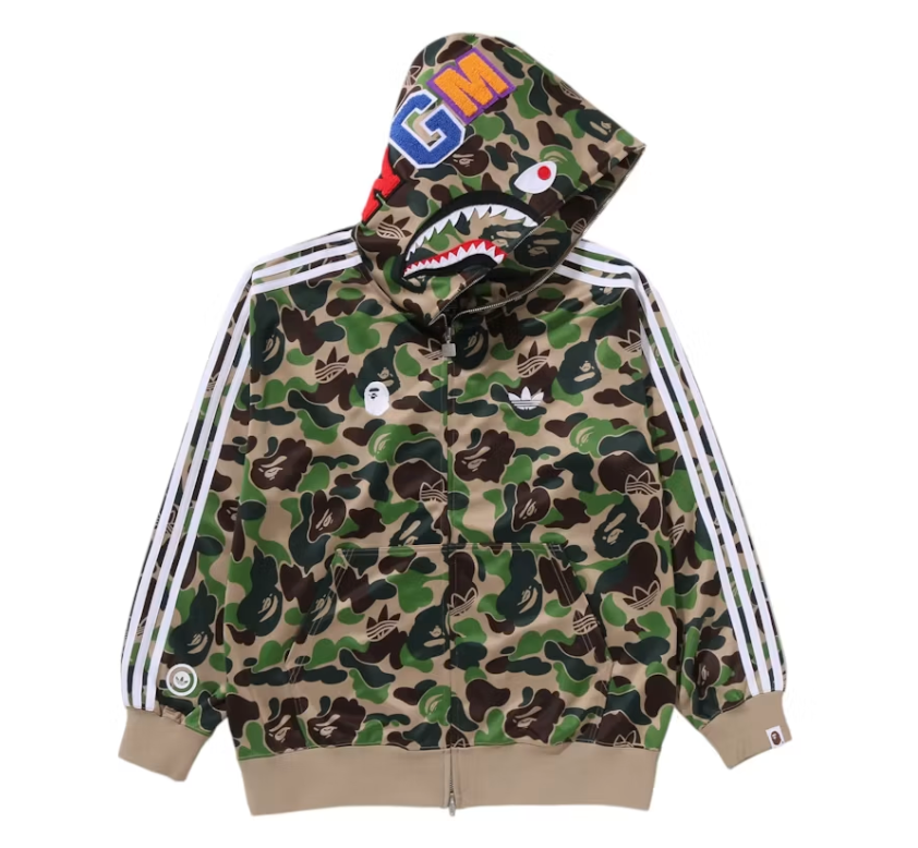 Adidas x BAPE Camo Shark Full Zip Hoodie