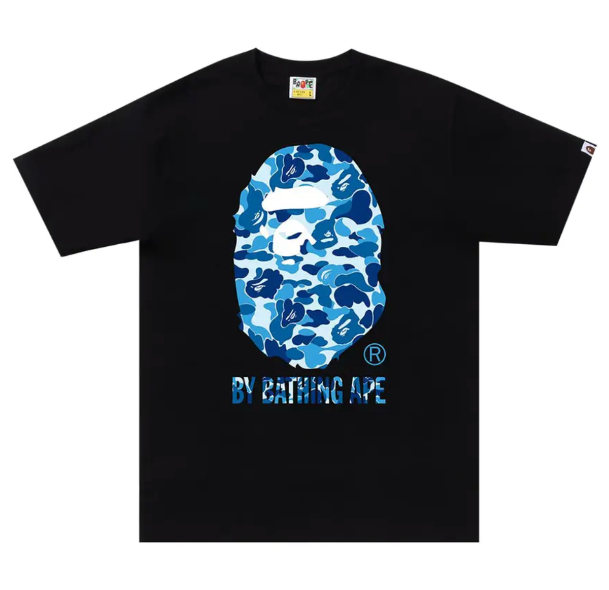 BAPE ABC Camo Tee - Black/Blue