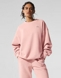 Alo Accolade Crewneck - Pink Quartz