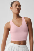 Alo Airbrush Real Bra Tank - Vintage Pink