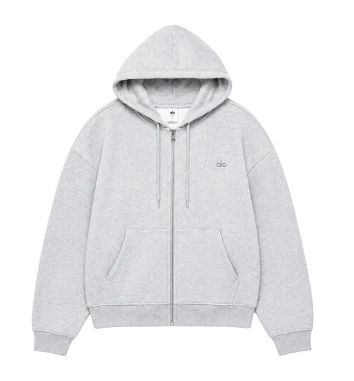 Alo Accolade Full Zip Hoodie - Grey