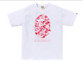 BAPE ABC Sakura Camo Tee - White/Pink