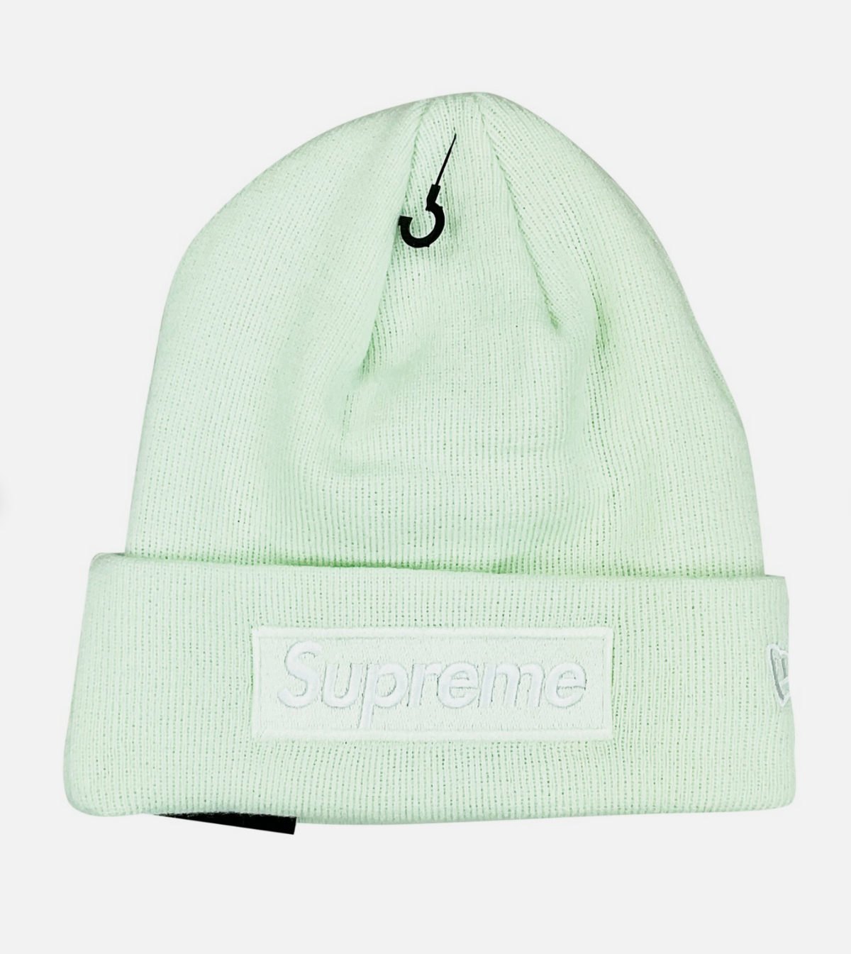 Supreme New Era Box Logo Beanie (FW23) - Light Green
