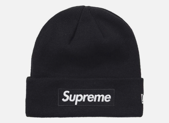 Supreme New Era Box Logo Beanie (FW21) - Black