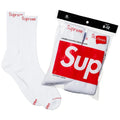 Supreme Socks White (4 Pack)