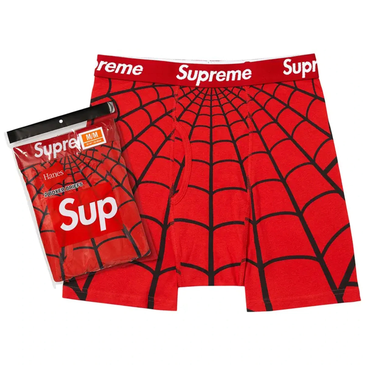 Supreme Spiderman Boxers Red (2 Pack)
