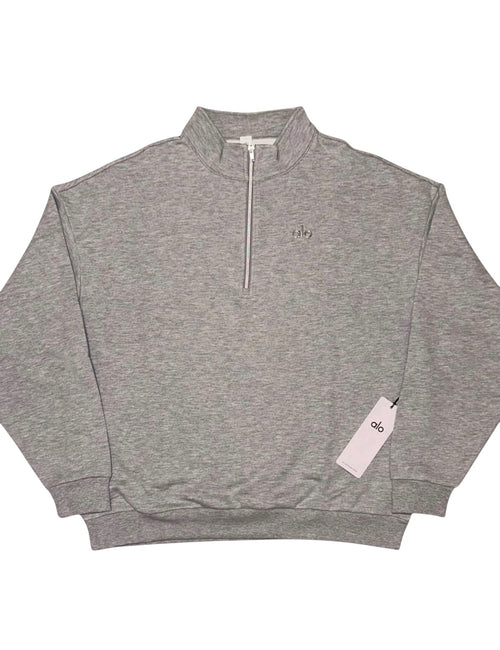 Alo Accolade Quarter Zip Pullover - Grey