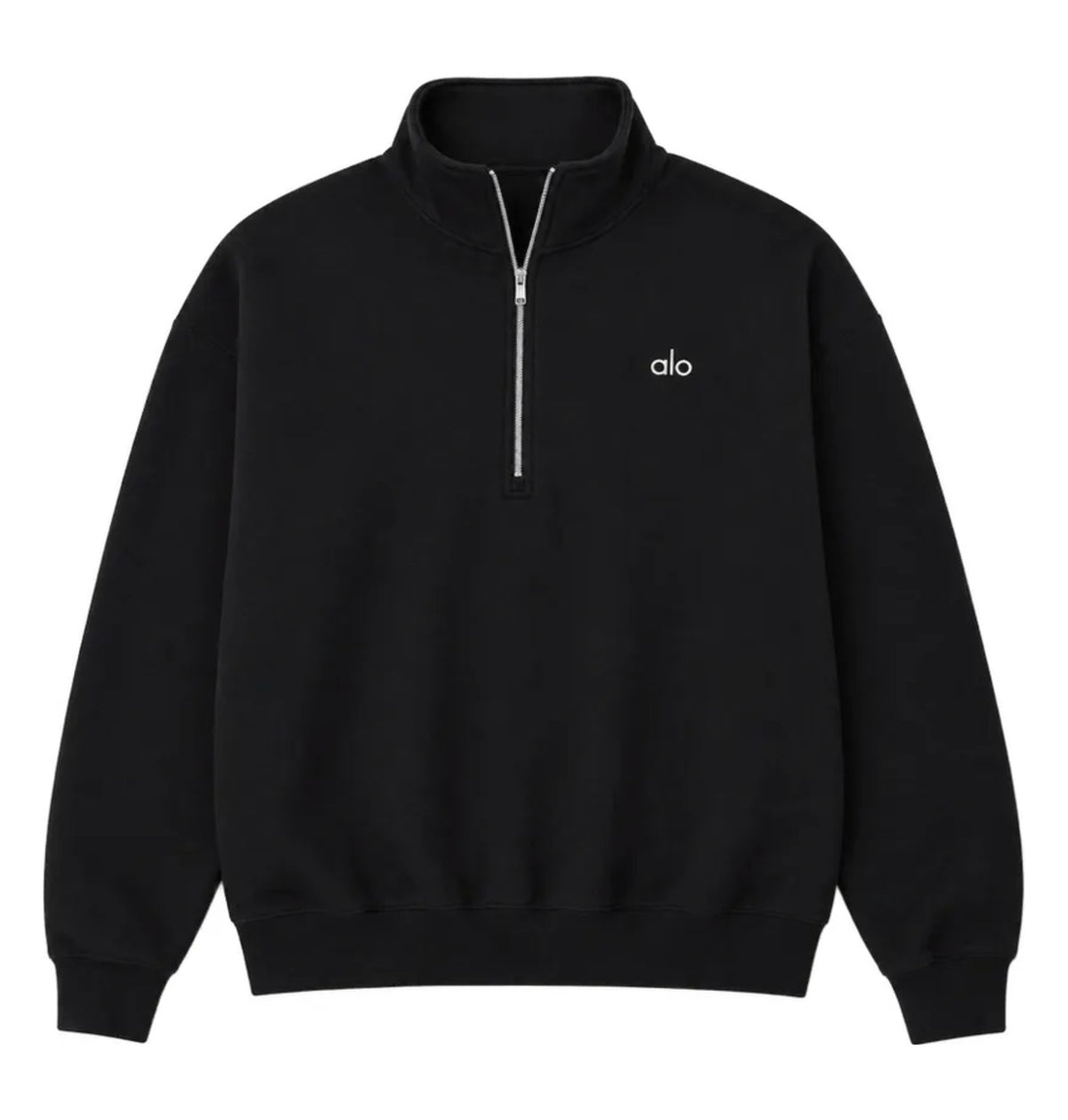 Alo Accolade Quarter Zip Pullover - Black