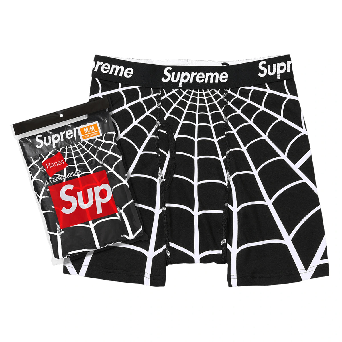 Supreme Spiderman Boxers Black (2 Pack)