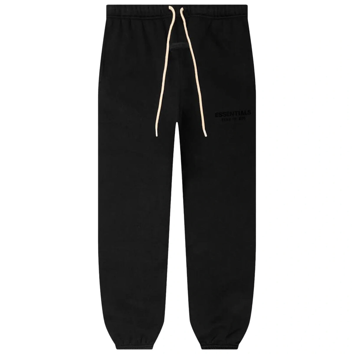 Essentials Jet Black Sweats Cuffed