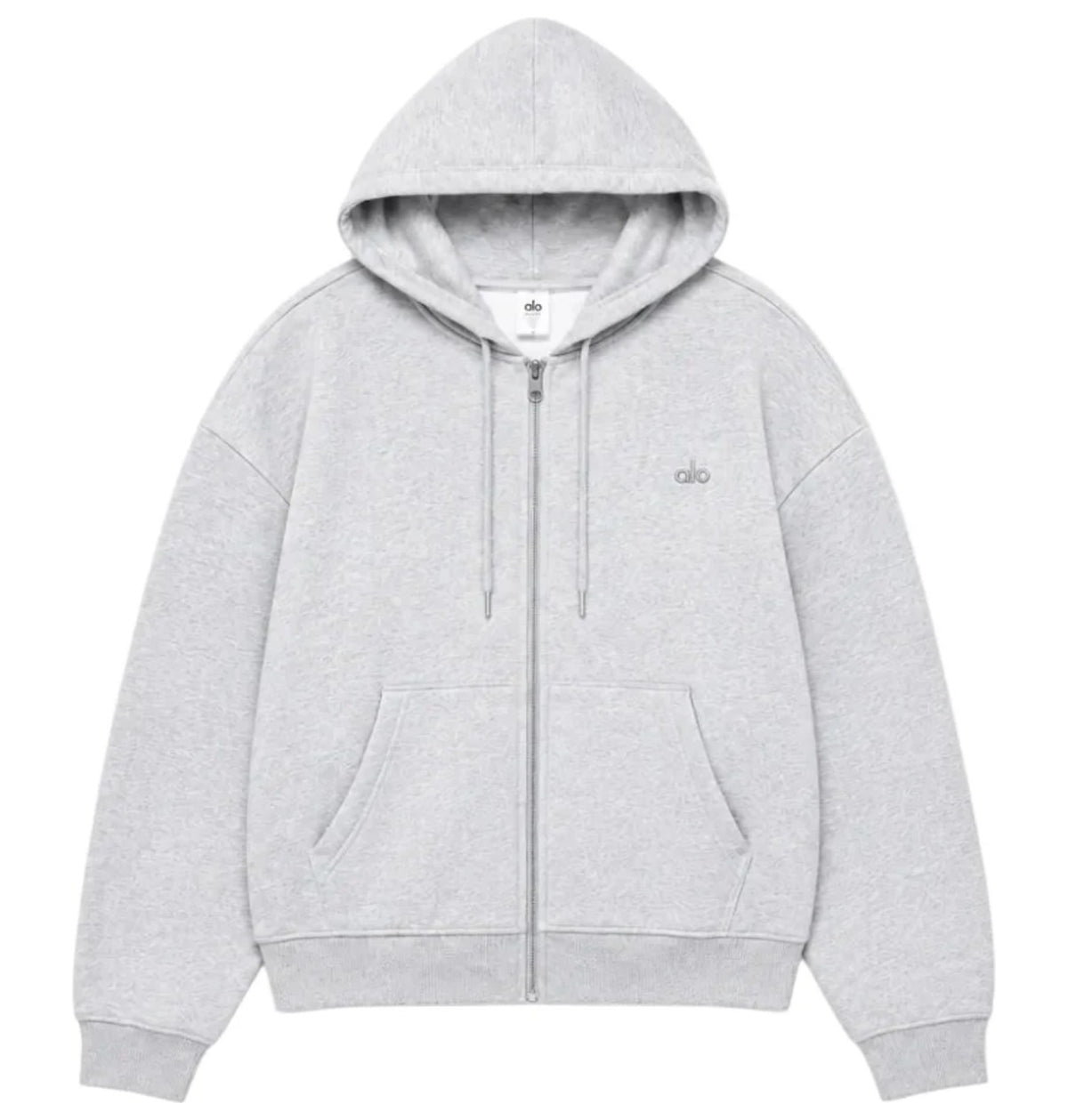 Alo Accolade Full Zip Hoodie - Grey