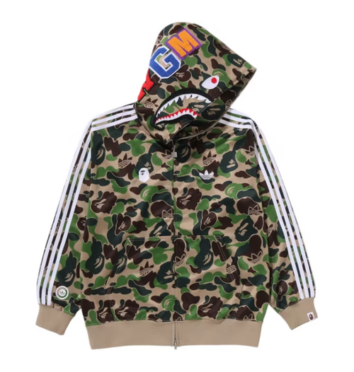 Adidas x BAPE Camo Shark Full Zip Hoodie